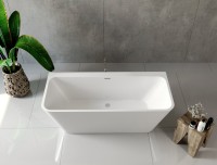 Акриловая ванна Aquanet Perfect 260050 170x75 см, отдельностоящая, белая, на ножках, со сливом-переливом