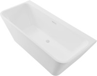 Акриловая ванна Aquanet Perfect 260050 170x75 см, отдельностоящая, белая, на ножках, со сливом-переливом