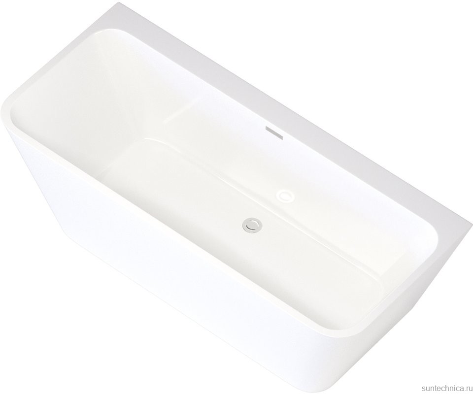 Акриловая ванна Aquanet Perfect 260050 170x75 см, отдельностоящая, белая, на ножках, со сливом-переливом