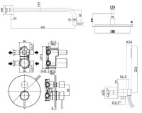 Душевой комплект Paffoni Light KITLIG018CRKING С ВНУТРЕННЕЙ ЧАСТЬЮ, хром