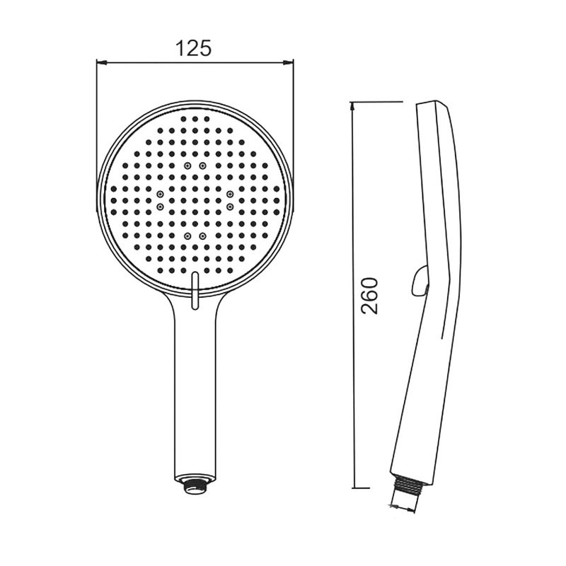 Душевая лейка Splenka S450 S450.50 хром