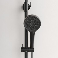 Душевая стойка Sancos Etna SC9007MB с термостатом, черная матовая