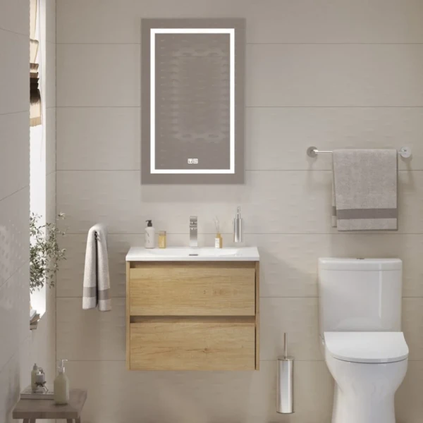 Мебель для ванной комнаты BelBagno Kraft 39 60 rovere nebrasca nature, раковина BB-8099-3-60