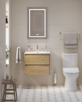 Мебель для ванной комнаты BelBagno Kraft 39 60 rovere nebrasca nature, раковина BB-8099-3-60
