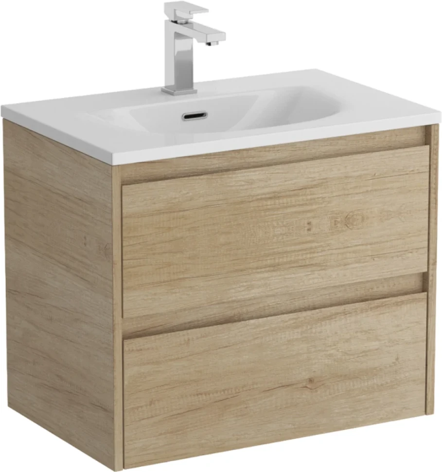 Мебель для ванной комнаты BelBagno Kraft 39 60 rovere nebrasca nature, раковина BB-8099-3-60