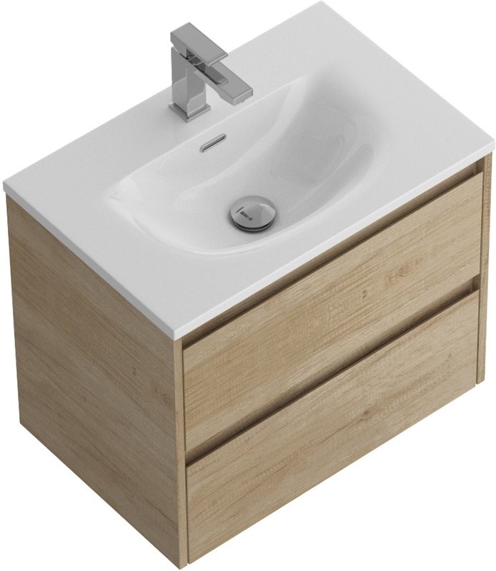 Мебель для ванной комнаты BelBagno Kraft 39 60 rovere nebrasca nature, раковина BB-8099-3-60