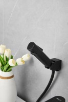 Комплект для раковины BELZ B713 B12713-7 с гигиеническим душем, матовый черный