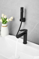 Комплект для раковины BELZ B713 B12713-7 с гигиеническим душем, матовый черный