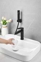 Комплект для раковины BELZ B713 B12713-7 с гигиеническим душем, матовый черный