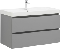 Тумба под раковину без столешницы Aquanet Вега 2.0 90 подвесная, мисти грин
