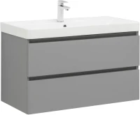 Тумба под раковину без столешницы Aquanet Вега 2.0 90 подвесная, мисти грин