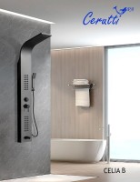 Душевая панель Ceruttispa Celia B CT10401 черная