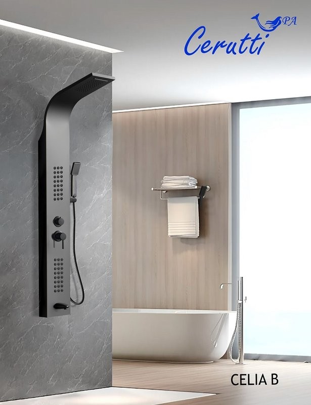 Душевая панель Ceruttispa Celia B CT10401 черная