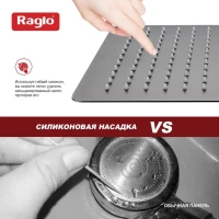 Верхний (тропический) душ Raglo R451.55.09, графит
