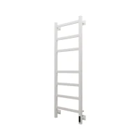 Полотенцесушитель электрический Grota Nosto 430х1200 RAL9016 EL 120x45 см, подключение справа, слева, скрытое подключение справа, матовый белый, лесенка, из стали
