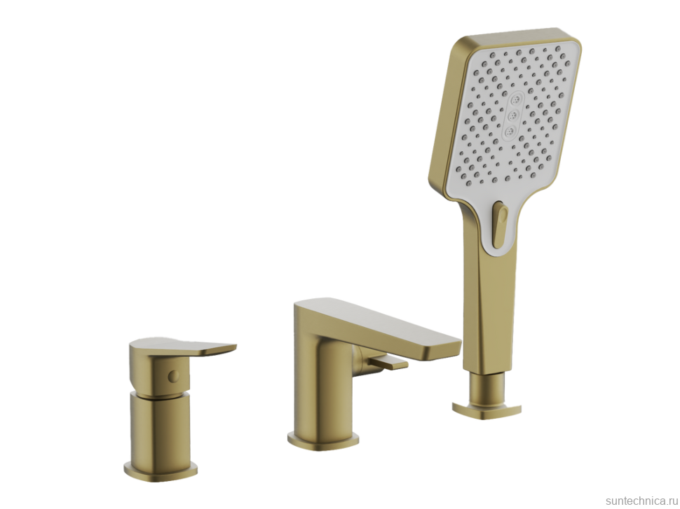 Смеситель на борт ванны BELZ B715 B66715-5 золото