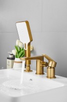 Смеситель на борт ванны BELZ B715 B66715-5 золото Смеситель на борт ванны BELZ B715 B66715-5 золото