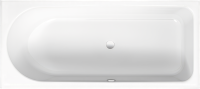 Стальная ванна Bette BetteOcean Plus 180x80 см, встраиваемая, белая, на ножках, перелив спереди, с самоочищающимся покрытием, с шумоизоляцией