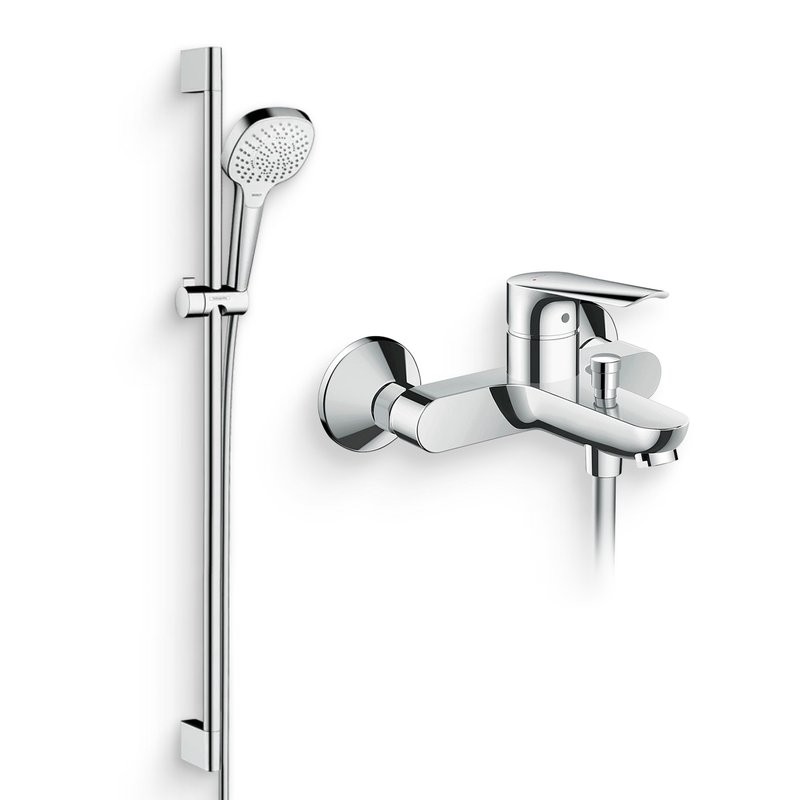 Душевой комплект Смеситель Hansgrohe Logis E 71403000 + Гарнитур Croma Select E Multi 26590400