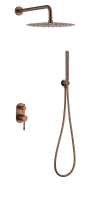 Душевой комплект Boheme Uno 464-BRB С ВНУТРЕННЕЙ ЧАСТЬЮ, brushed bronze
