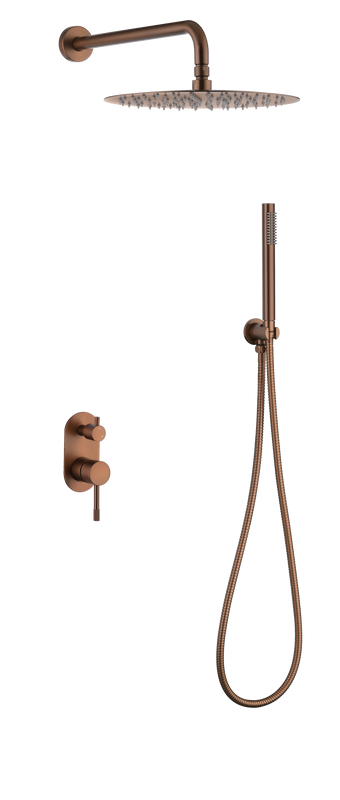 Душевой комплект Boheme Uno 464-BRB С ВНУТРЕННЕЙ ЧАСТЬЮ, brushed bronze