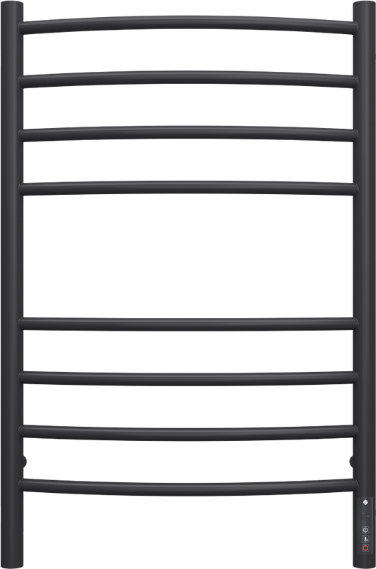 Полотенцесушитель электрический Terminus Классик П8 500x800, матовый чёрный