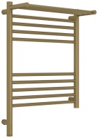 Полотенцесушитель электрический Сунержа Богема 3.1 32-6006-6050 70x55 см, подключение слева, золотой шелк, лесенка, с полкой