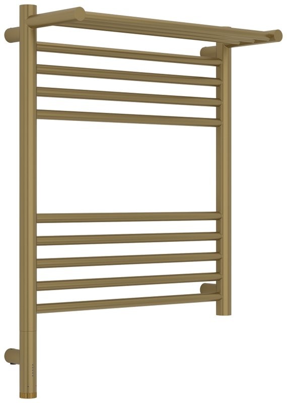 Полотенцесушитель электрический Сунержа Богема 3.1 32-6006-6050 70x55 см, подключение слева, золотой шелк, лесенка, с полкой