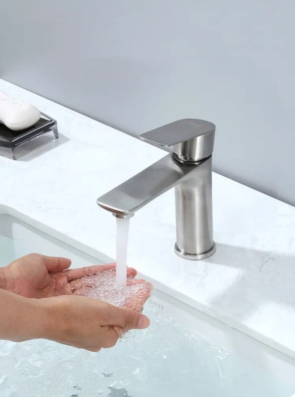 Смеситель для раковины Frap H806 F10806 сатин