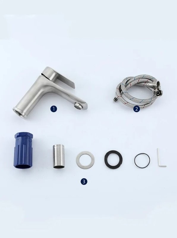 Смеситель для раковины Frap H806 F10806 сатин