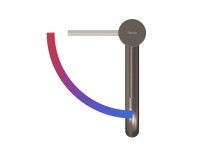 Смеситель для раковины Ravak Espirit ES 014.21 GB BeCool, брашированный графит