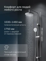 Душевая стойка AM.PM Gem F0790000
