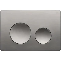 Кнопка смыва для унитаза Veconi Flush V2 пластик, цвет оружейная сталь