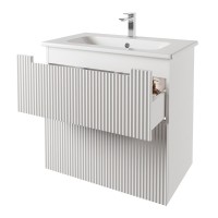 Тумба с раковиной Dreja Euphoria 80 матовая белая