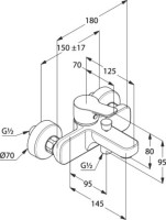 Комплект для ванной Kludi Pure&Easy 376850565 Комплект для ванной Kludi Pure&Easy 376850565