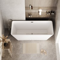 Акриловая ванна Grossman Cristal GR-2022 170x75 см, отдельностоящая, белая, со сливом-переливом, с донным клапаном