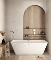 Акриловая ванна Grossman Cristal GR-2022 170x75 см, отдельностоящая, белая, со сливом-переливом, с донным клапаном