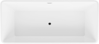 Акриловая ванна Grossman Cristal GR-2022 170x75 см, отдельностоящая, белая, со сливом-переливом, с донным клапаном