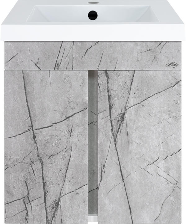 Тумба под раковину Misty Торос 50, серый мрамор