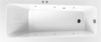 Акриловая ванна Excellent Ava Line Nano 160x70 см, встраиваемая, с гидромассажем, белая, с каркасом, со сливом-переливом