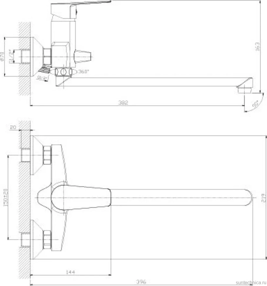 Универсальный смеситель Rossinka S S35-33