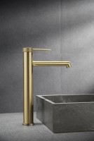 Смеситель для раковины Vincea Rim VBF-2RM2BG брашированное золото Смеситель для раковины Vincea Rim VBF-2RM2BG брашированное золото