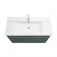 Тумба под раковину без столешницы Roca Ona 100 подвесная, зеленая матовая