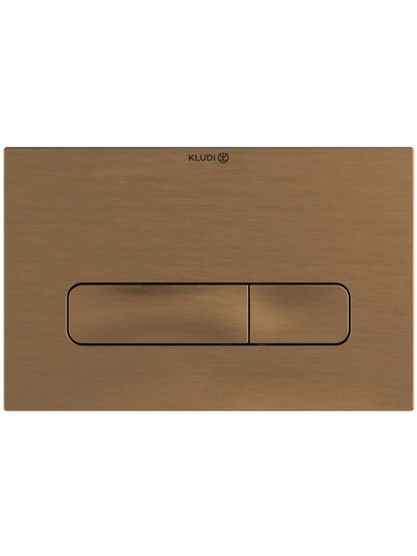 Кнопка смыва для унитаза Kludi Unifix 30PP01N1 пластик, цвет брашированная бронза