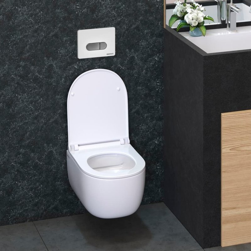 Система инсталляции для унитазов Berges Novum D7 с кнопкой смыва хром