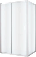 Душевой уголок Vegas Glass ZP+ZPV NOVO 130*80 01 10 профиль белый, стекло сатин