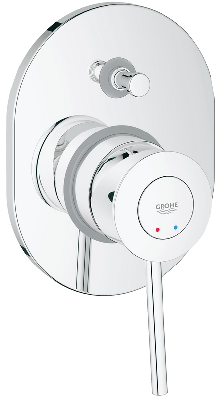 Встраиваемый смеситель для душа и ванны Grohe BauClassic 29047000 С ВНУТРЕННЕЙ ЧАСТЬЮ
