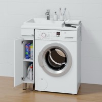 Мебель для ванной комнаты СаНта Марс 19 L напольная, 1 дверца, светлая