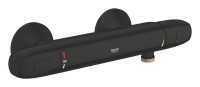 Смеситель термостатический для душа GROHE Grohtherm 1000 внешнего монтажа, матовый черный (348142433)