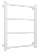 Полотенцесушитель электрический Стилье Формат 26 30527-6050 60x55 см, подключение слева, скрытое подключение слева, матовый белый, лесенка